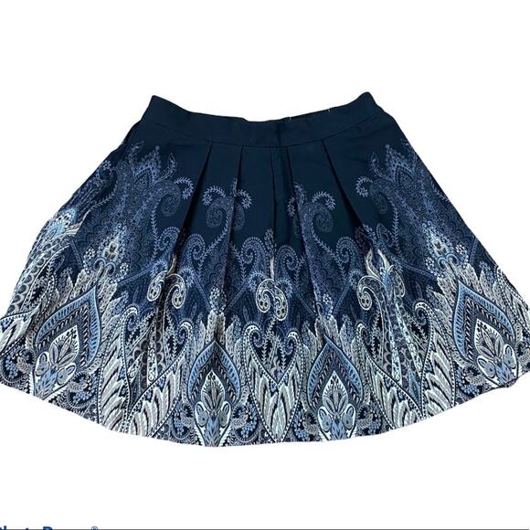 Floral Pleated Mini Skirt Banana Republic 4 Petite NWT - Picture 1 of 6